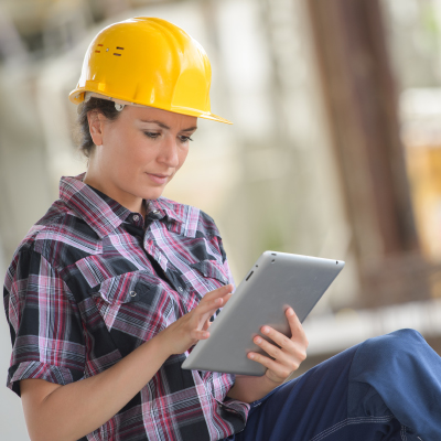 Broadband VoIP IT Solutions | Tatton Tech | Woman in Hardhat